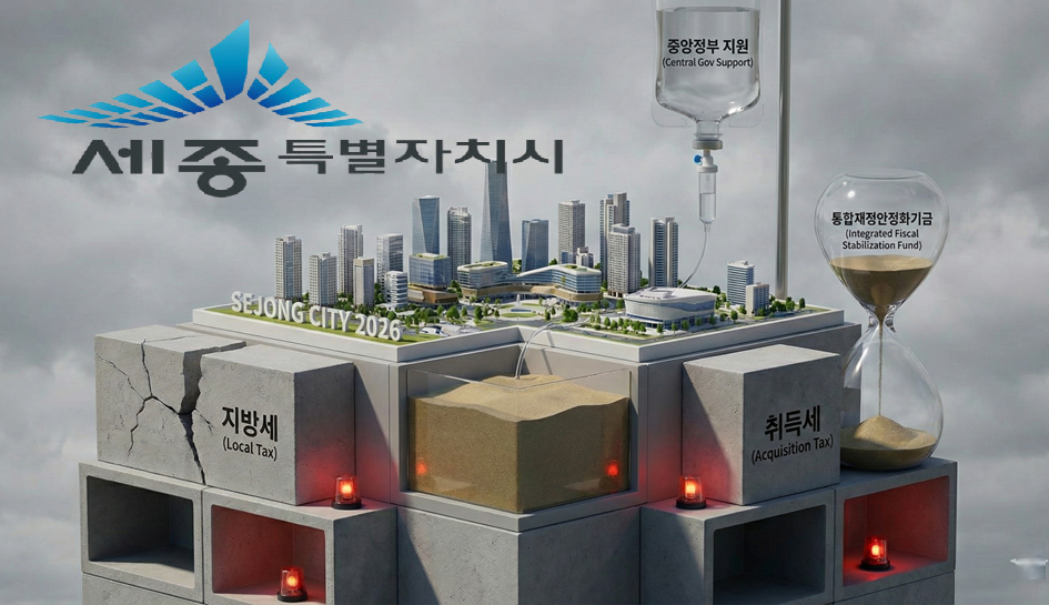 [세종시 2026 예산 분석] 저하되는 기초체력 上⸱⸱⸱지방세 수입 정체⸱내부거래 의존에 재정 건전성 악화