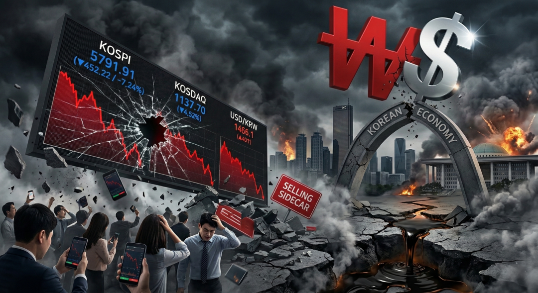 중동발 지정학적 위기에 금융시장 동반 추락⸱⸱⸱코스피 7%대 하락