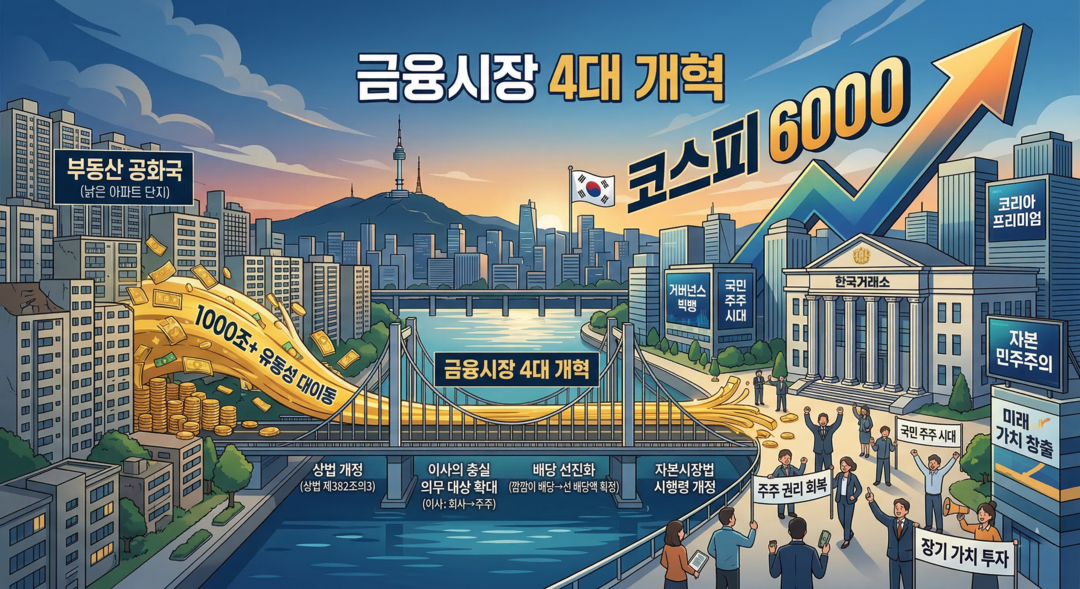 [이재명標 자본시장 4대 개혁] ㊦ 대한민국 부의 지도 바꾼다⸱⸱⸱‘부동산 공화국’에서 ‘자본시장 강국’으로
