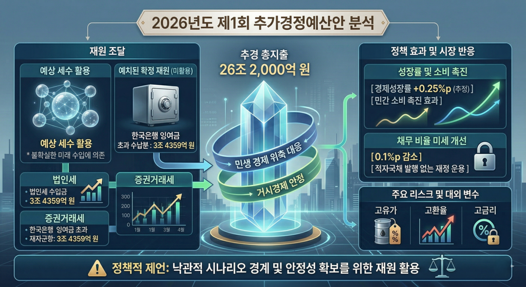 [정부 제1회 추경 분석] ㊤ 26조 추경의 재정 리스크와 실효성 진단