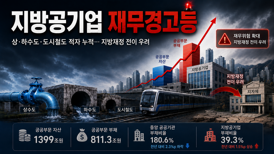 [지방 공기업 재정] ㊤ 지방재정 압박하는 지방직영기업···만성 적자 구조 고착화