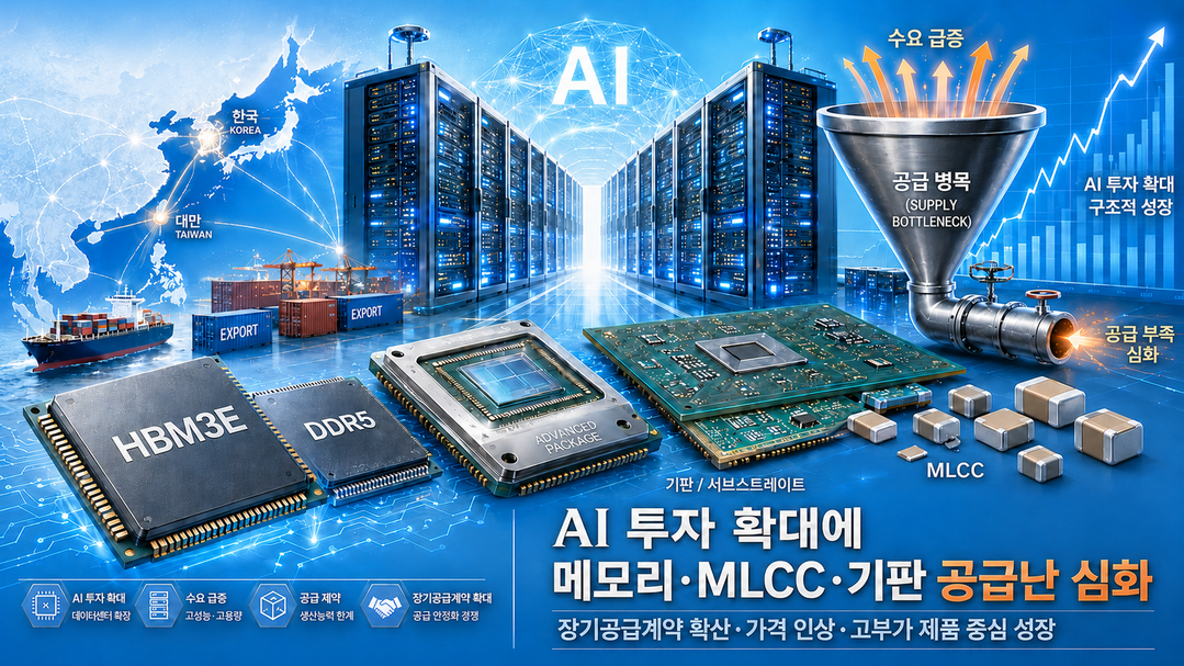[IT 업계 분석] AI 투자 광풍에 IT 부품 공급 부족 심화···MLCC·기판 가격 인상 도미노