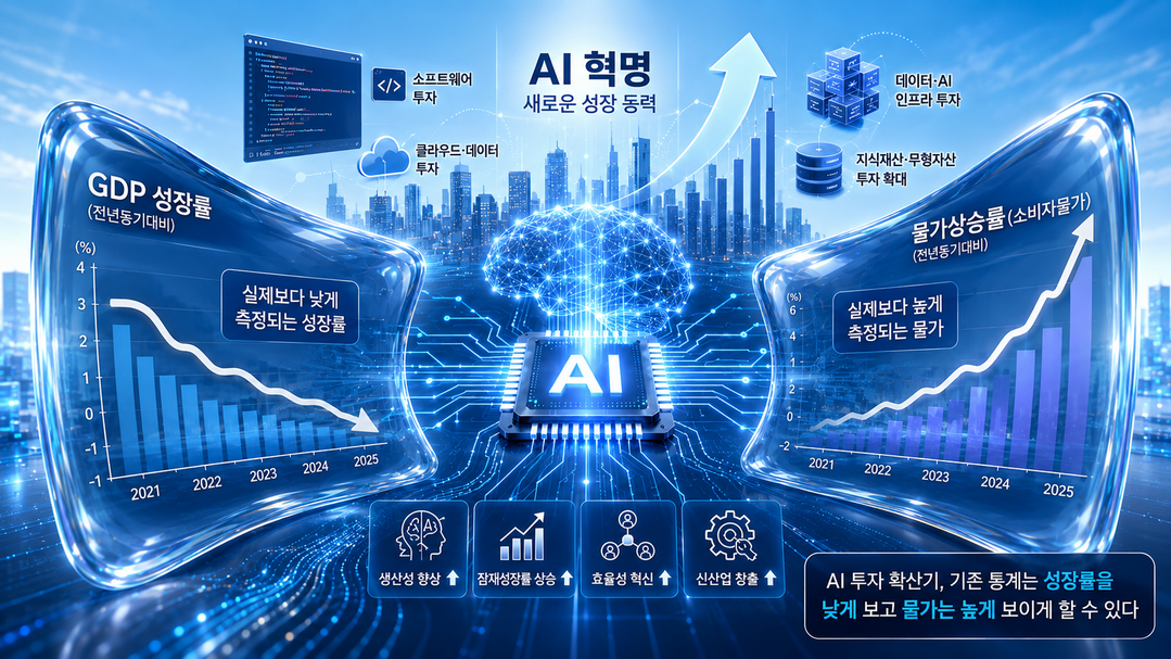 AI 혁명기가 왜곡한 경제지표···성장률은 