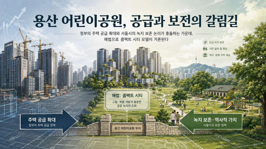 용산 어린이공원 잔혹사와 개발제한구역 50년이 주는 교훈···'도시권 성장관리'로 재편해야