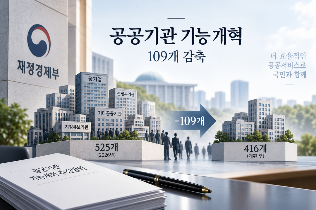 [공공기관 기능개혁] ㊤ 공공기관 109개 줄인다···감축 대상 76%는 자회사·소규모기관
