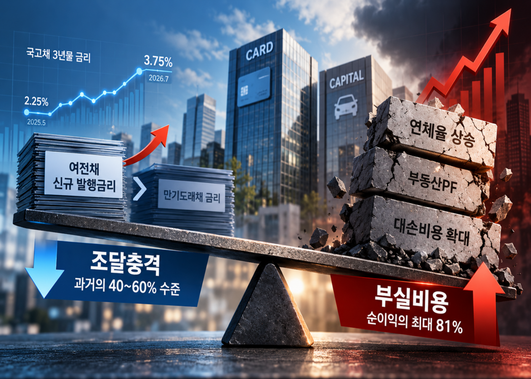 여전업 금리상승기 2막···조달부담은 줄었지만 건전성 위험은 여전