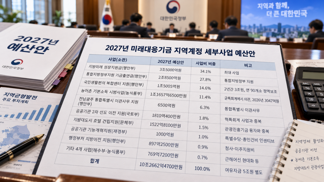 신설 지역계정 15.3조, 기존 회계 사업과 중복 편성 다수···지방 몫으로 공공기관 인센티브까지